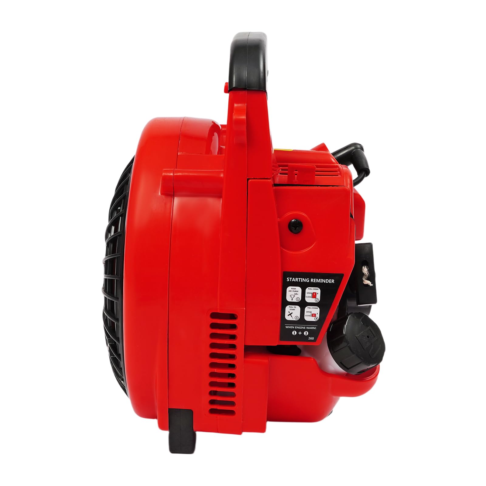 Soplador de hojas manual de 2 tiempos de 25,4 cm³, soplador de hojas de gas de 0,75 kW para remover la nieve y eliminar el polvo, soplador de gasolina para patio, calle, invernadero