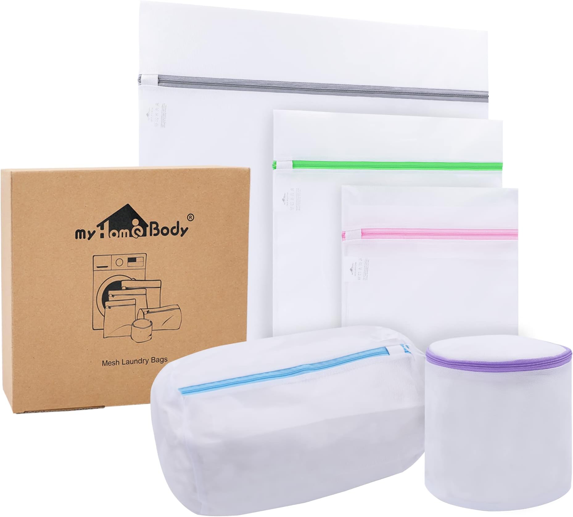 GOGOODA 7 PCS Delicates Machine Washing Bags with 2 Pack