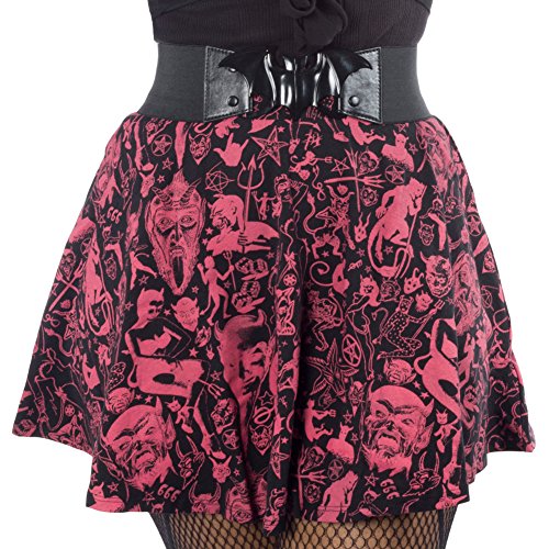 kreepsville 666 Elastic Waist Belt Bat Silver Elastic Split Buckle Fastening3