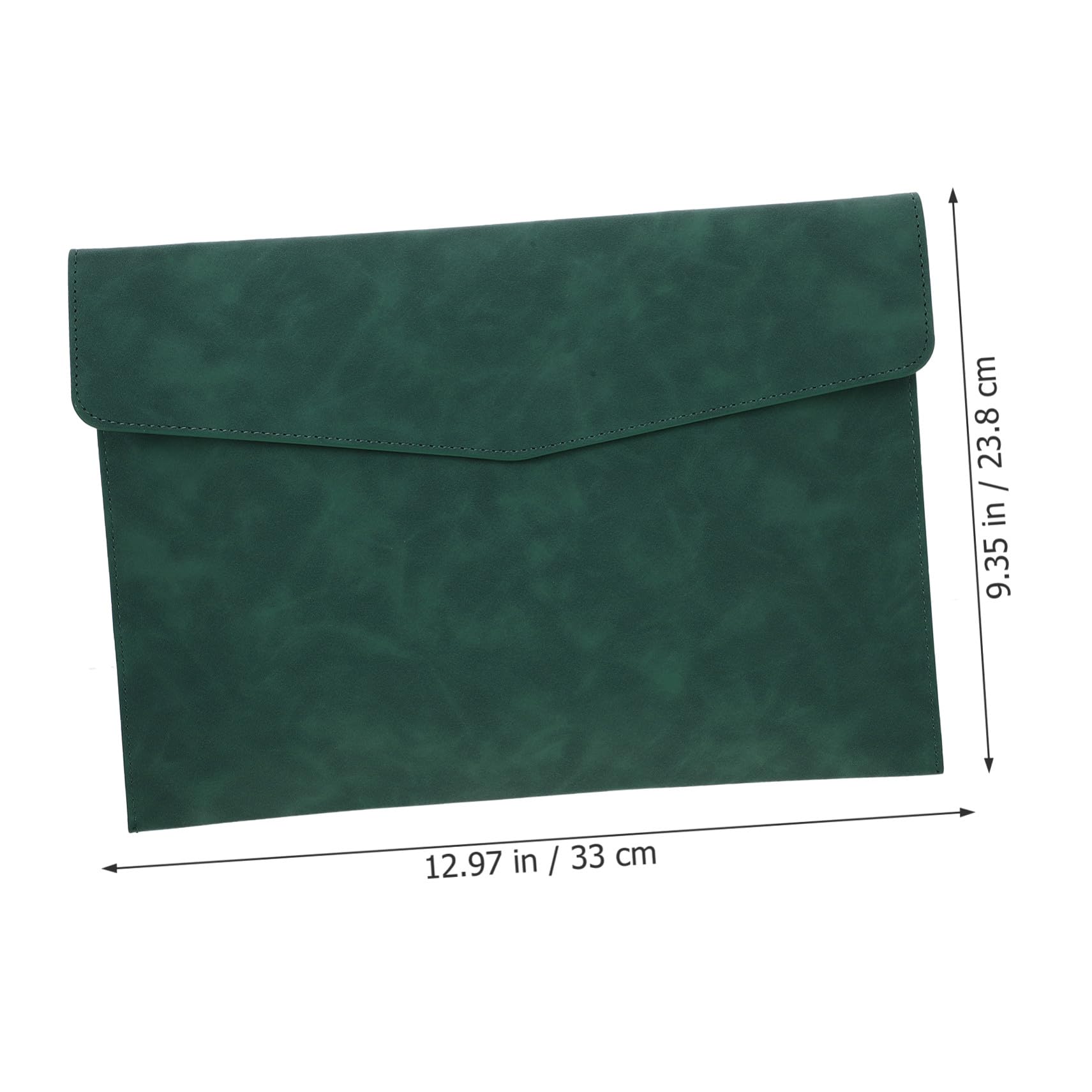 POPETPOP Pochette à Dossiers Paquet à Dossiers Vert Pliable en Simili Cuir pour Organiser Documents Portable pour Étudiants et Bureau