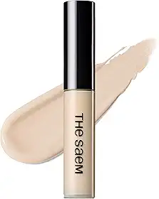 THESAEM Corretivo Cover Perfection Tip Da Saem, Corretivo Líquido Multiuso, Maquiagem De Cobertura Total Para Acne, Manchas Escuras, Olheiras, Hiperpigmentação E Manchas, 0,2 Fl.Oz. (#1 Clear Bege)