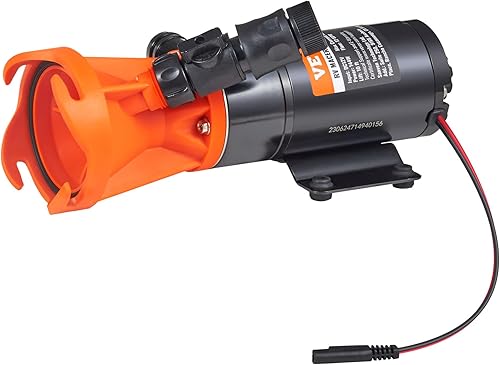 Miniatura 11 de VEVOR Bomba maceradora portátil para autocaravana, 12 V, bomba de residuos de liberación rápida de 12 GMP, bomba de alcantarillado de aguas