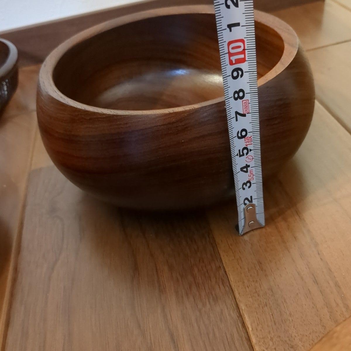Amazon.co.jp: 天然木 木製 くり抜き 一本木 漆器 お菓子入れ 飯器 