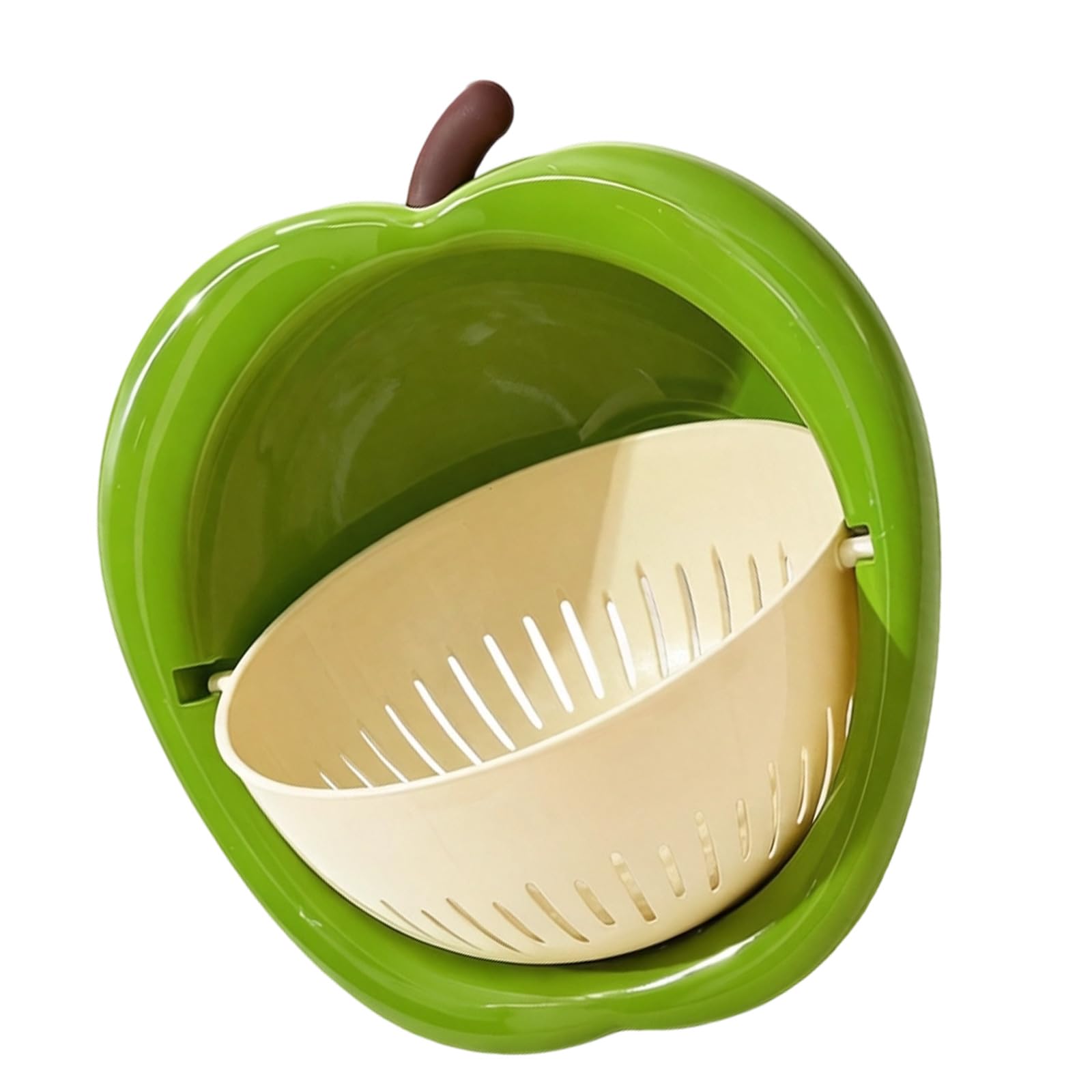 jiingekk Colorful 24cm Wide Produce Cleaning Container Multipurpose Kitchen Basket Perfect for Small Area Fruit Colander
