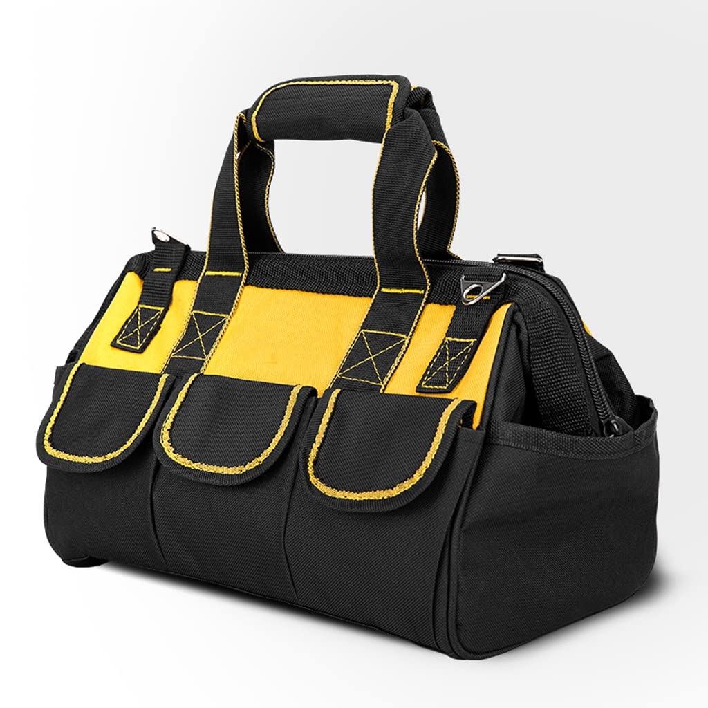 Multi-Function Tool Bag Oxford Cloth Electrician Bag Multi-Pocket Waterproof Anti-Fall Storage Bag Toolkit Color A Size 13 inch