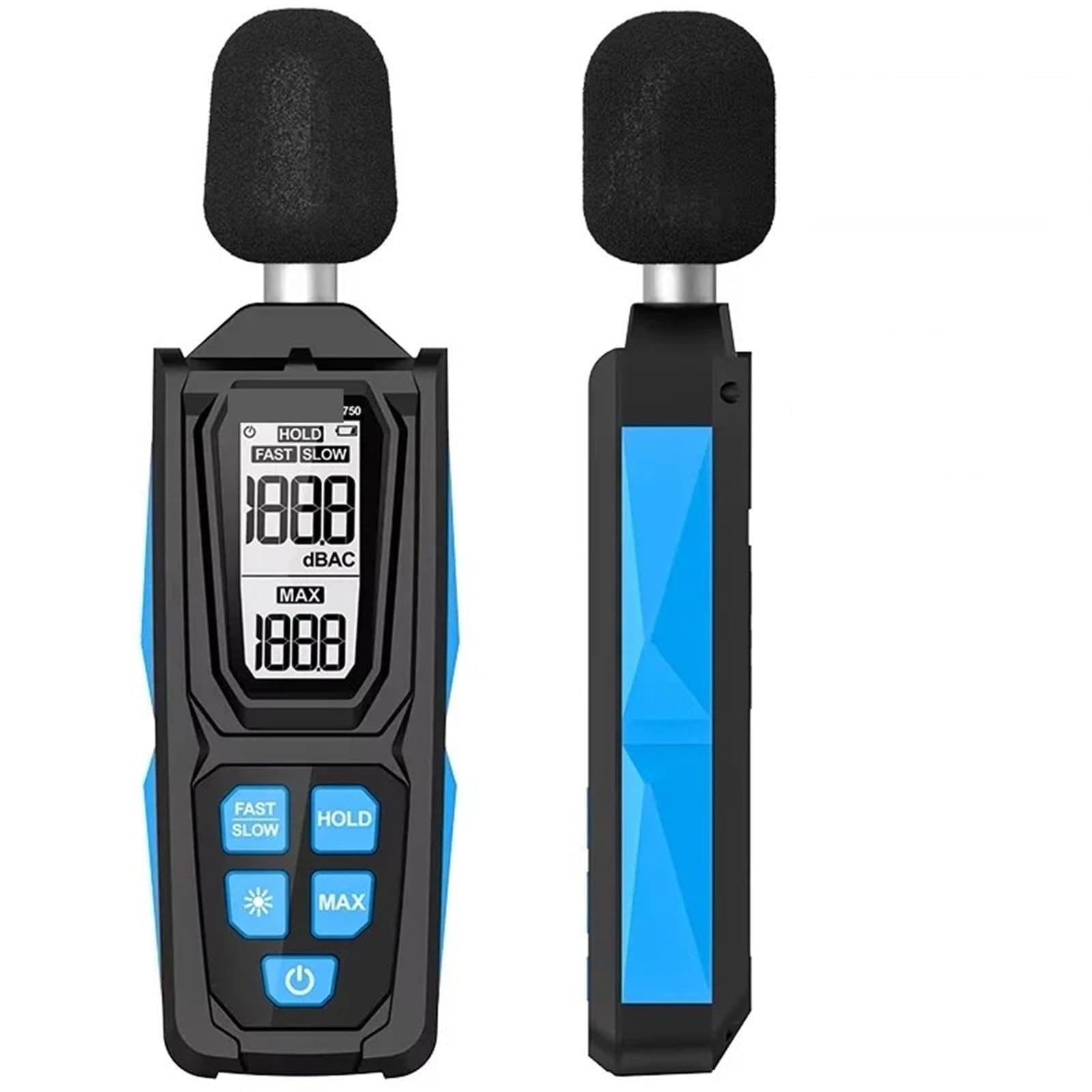 Edede 750 Decibel Meter, /750B Digital Sound Level Meter Professional Noise Tester A/C 30~130Db Decibel Meter Sonometer Measuring Instrument(750)