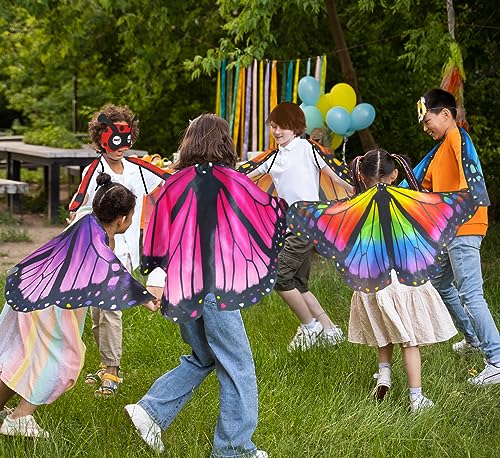 Disfraz de alas de mariposa para niñas miniatura 3