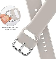 Vista 100 de Correa deportiva de silicona suave compatible con cierre clásico compatible con correas de Apple Watch de 49, 45, 44, 42, 41, 40 y 38 mm para iWatch