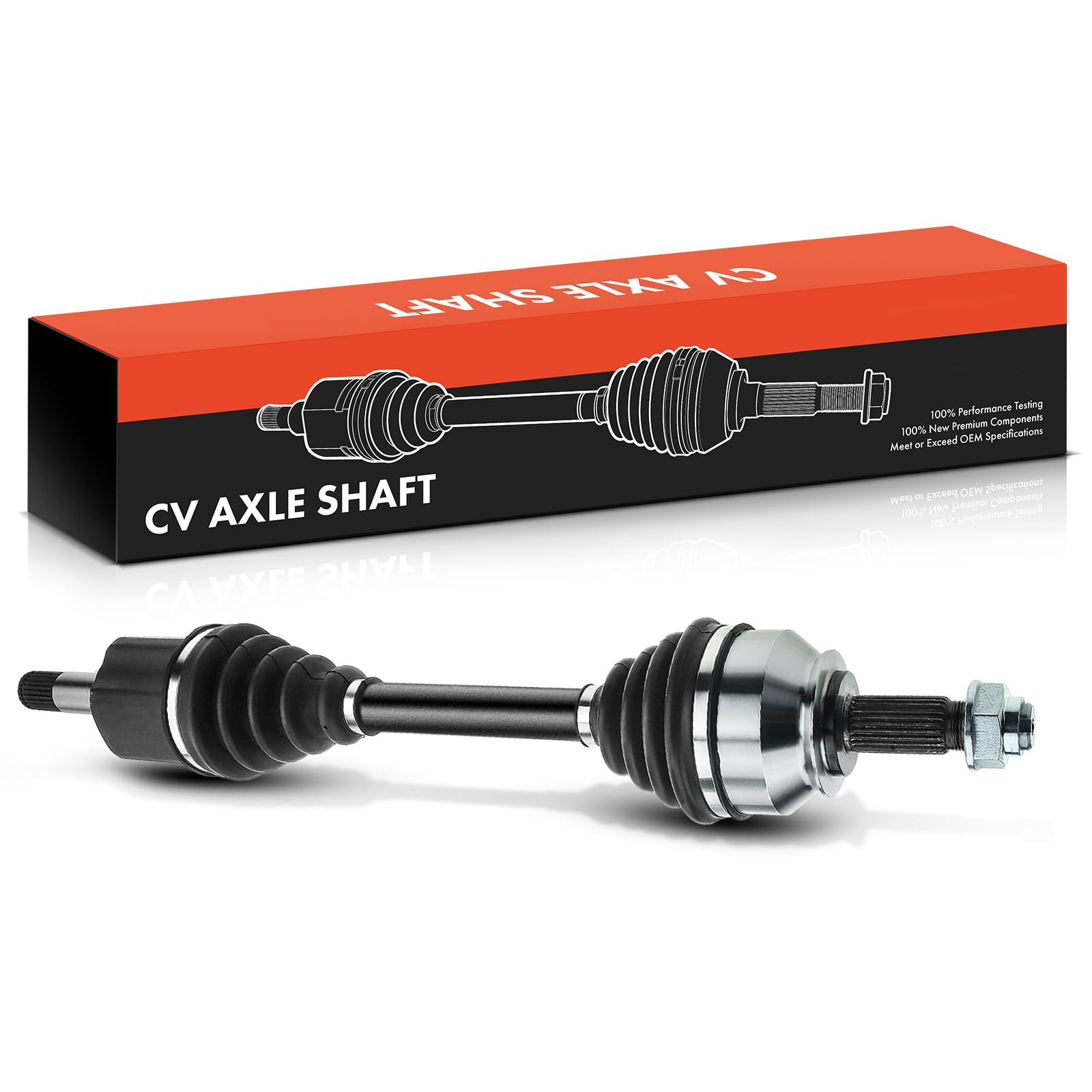 Frankberg Eje motriz Eje de transmisión sin ABS Ring Eje delantero Izquierda Compatible con 147 937 1.9L 2001-2010 156 932 1.9L 2001-2005 156 Sportwagon 932 1.9L 2001-2006 Replace# 46308071