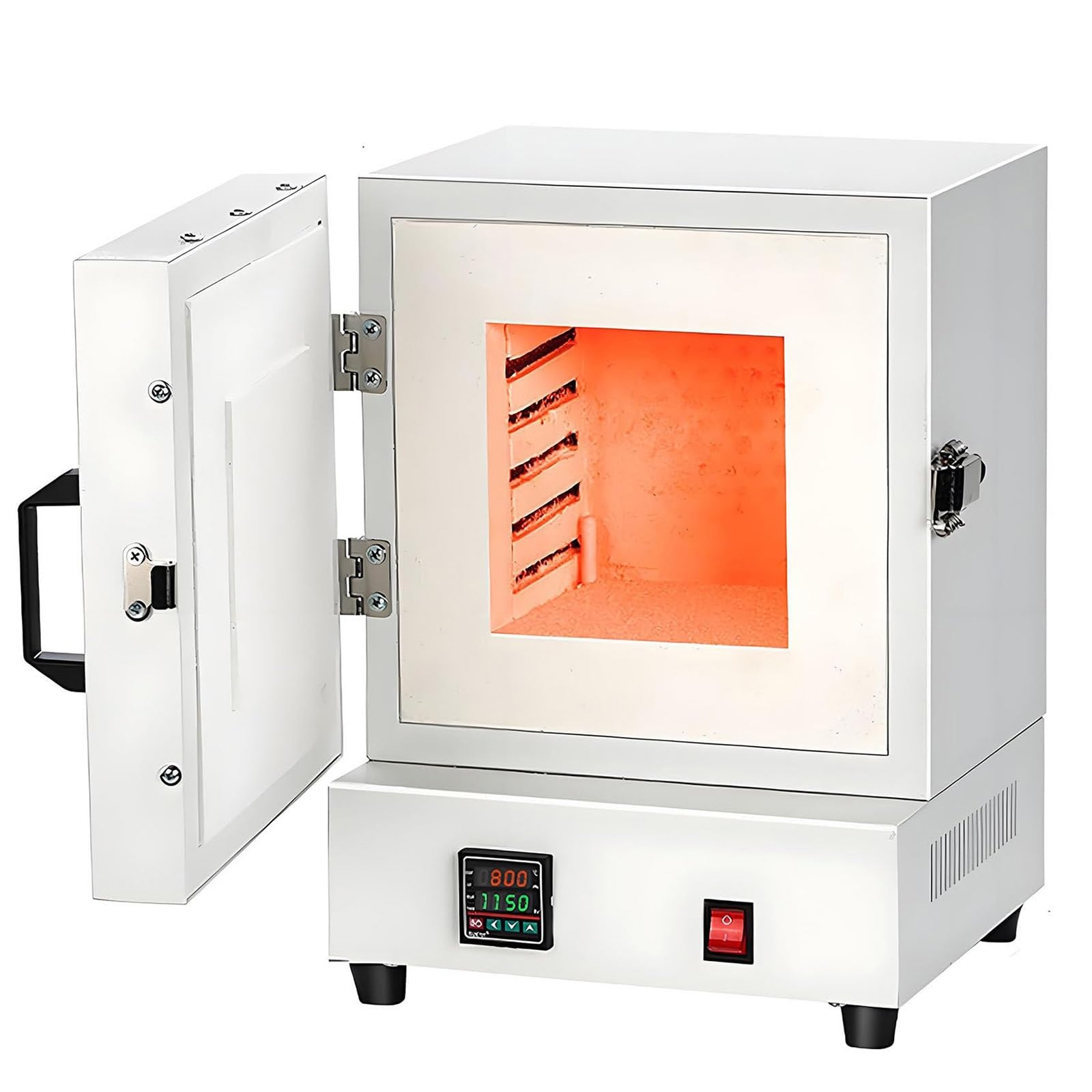 Elektrischer Ofen für Labor, 2000 W digitaler Ausbrenner-Ofenofen, ideal für Wachsausschmelzguss, Metallglühen und Wärmebehandlungsanwendungen