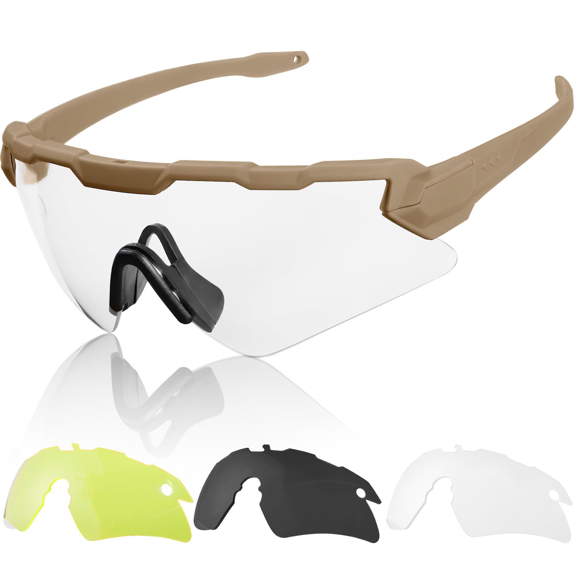 1TG Tactical Occhiali da ciclismo softair tattici sportivi uomo donna paintball caccia