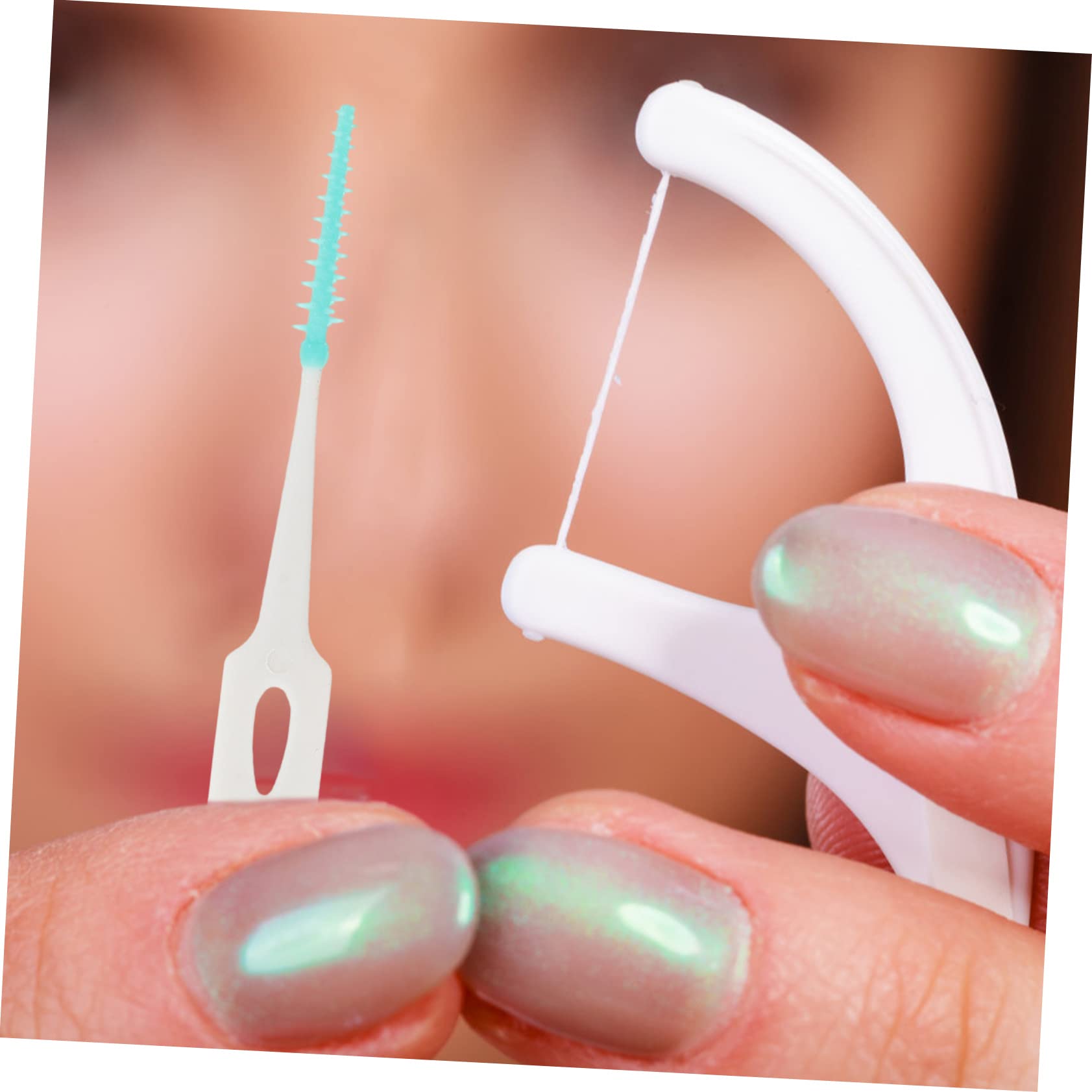 FOMIYES Portatile 400 Pz Spazzolino Gengivale Spazzolino Per Per Apparecchi Ortodontici Strumento Di Pulizia Detersivo Elasticità Scegli i Denti Tpe Strumenti Flessibili