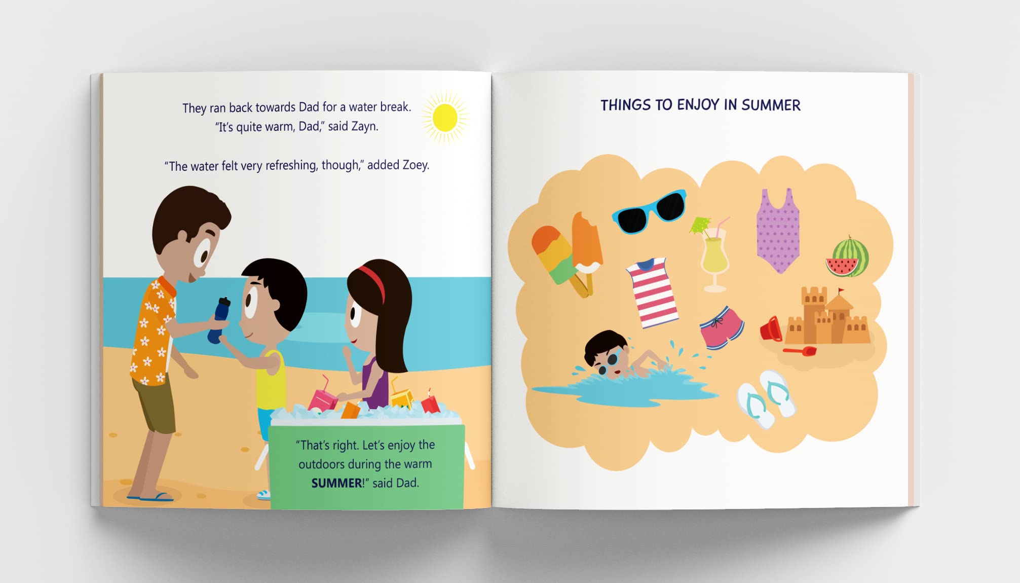 Seasons with Zayn & Zoey - Educational Picture Book for Kids Ages 2-8 - Spring Summer Autumn Winter Weather Nature Story Book Children Learning 2