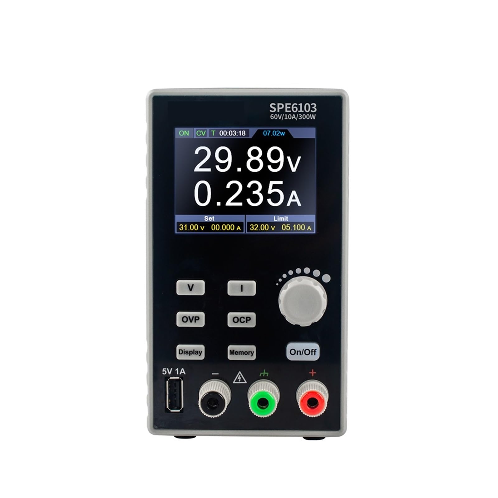 Amazon.co.jp: 低騒音高精度 60V 10A DC 安定化電源 SPE6103 安定化定電圧電流出力 低リップル USB  調整可能スイッチング安定化電源 電圧＆電流安定電源 : 産業・研究開発用品