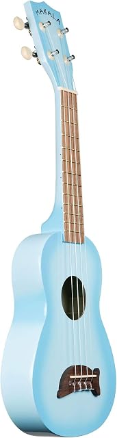 Kala Brand Music Co. Makala Dolphin, 4-String Ukulele, Lt Blue Burst, Soprano (MK-SD/LBLBURST) | Mahogany Top and Neck, Composite Back and Sides, Rosewood Fingerboard, Aquila Super Nylgut Strings