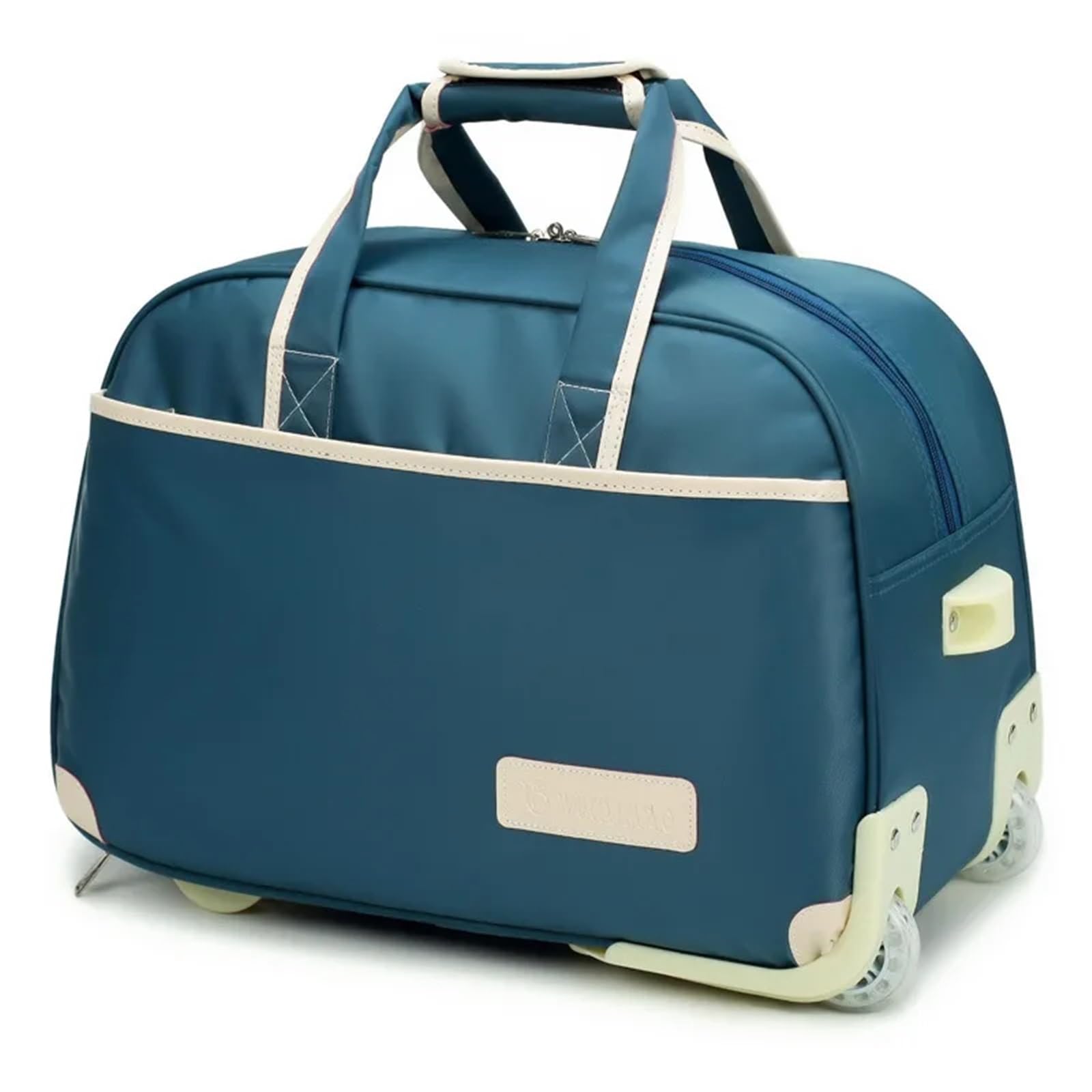 Borsone Con Ruote Valigia da viaggio con ruote Borsa Trolley Borse pieghevoli impermeabili donna for uomo Per Deposito Bagagli(Orange)