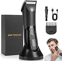 Barbeador Eletrico, Aparador de Pelos Intimos Masculino, Máquina de Aparar Pelos do Corpo, Máquina Barbear, Maquininha de Cortar Cabelo, Aparador de Pelos do Corpo, Maquina de Depilar Masculina, Hair Trimmer
