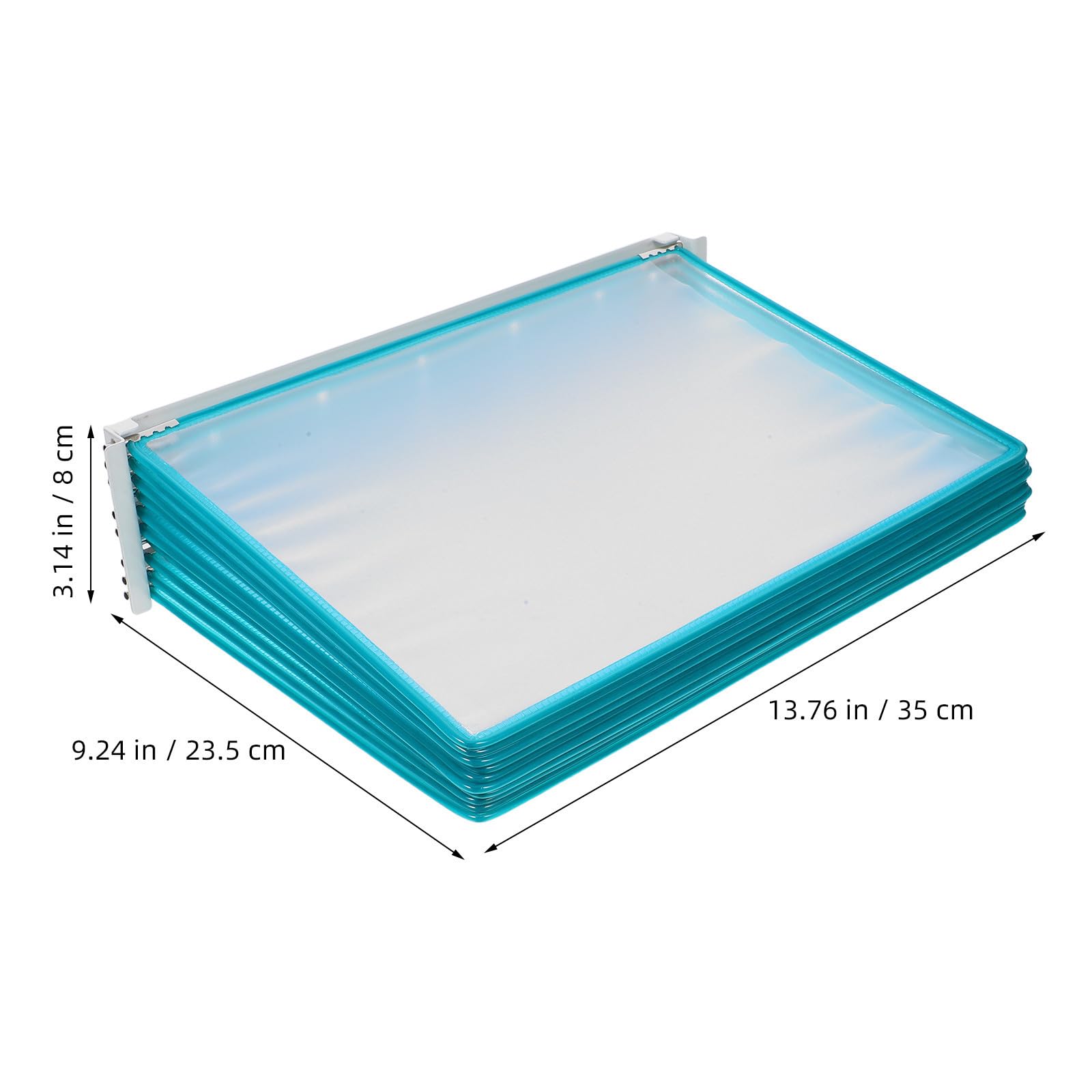 Artibetter Espositore da Parete A4 in Plastica PVC e Ferro Verde
