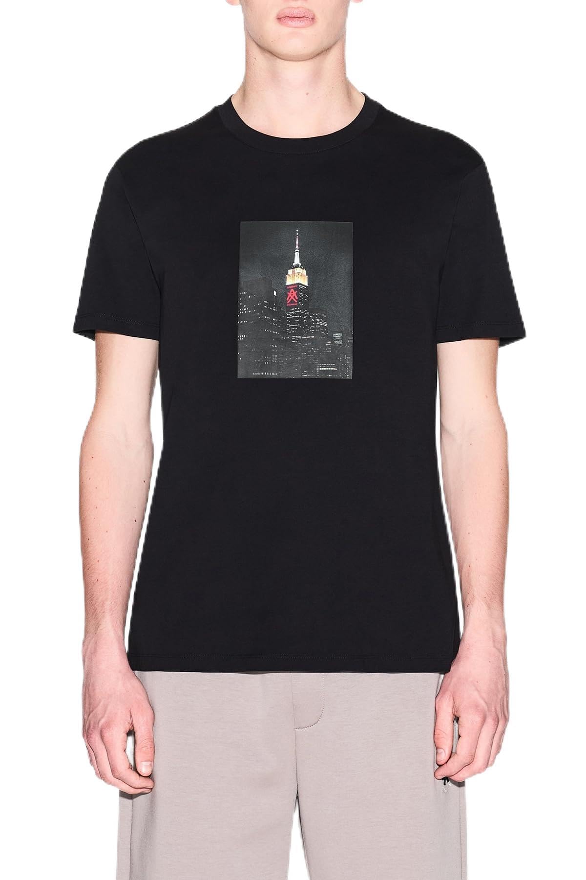 Armani Exchange Men's Black Ax Skyline T-Shirt in Size XL, Sports Direct