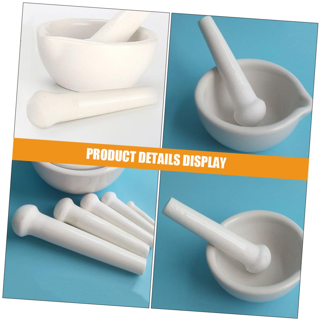 PRETYZOOM 10piezas Pestillo De Cerámica Para Utensilio De Cocina Ergonómico y Multipropósito Para Machacar Especias y Hierbas