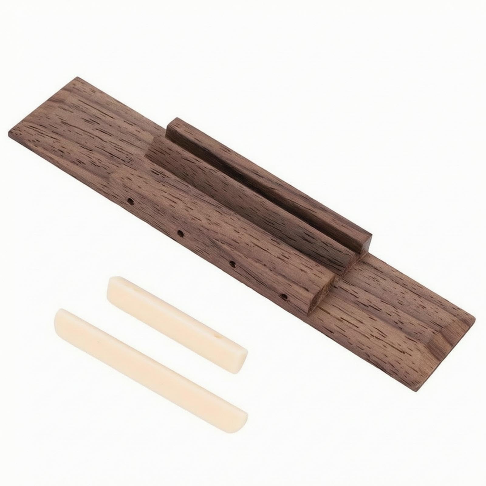 ukulele bridge, saddle, and nut set | rosewood, 4-string, ukulele bridge replacement