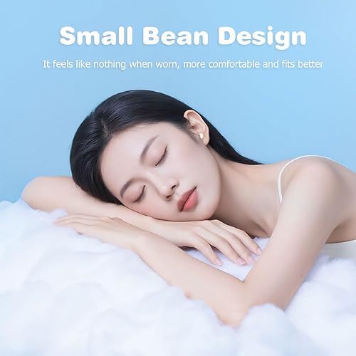 Small Mini Invisible Sleep Earbuds Headphones for Side Sleepers, Low Profile Comfortable Flat Tiny Micro Hidden Discreet Smallest Wireless Bluetooth Earbuds Ear Buds for Small Ear Canals, Work, Women(Purple)