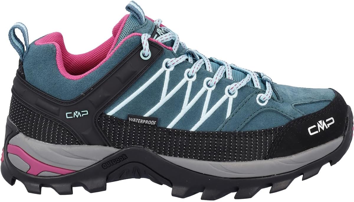 CMP Women's Rigel Low Wmn Shoe Wp Trekking & Hiking Shoes, Deep Lake Acqua, 7 Women
