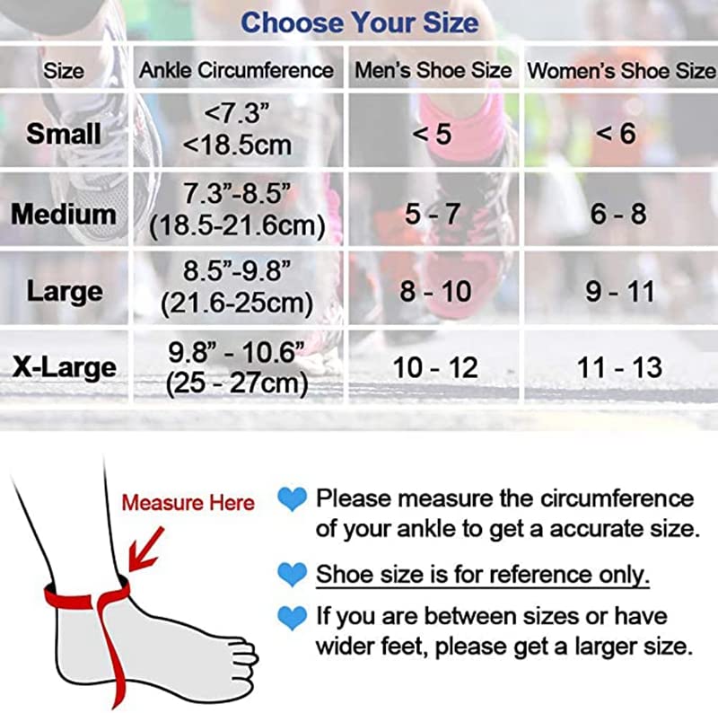 Miniatura 7 de Medsarar Tobillera ajustable transpirable para hombres y mujeres, manga elástica para pies de esguince para deportes, protege la artritis, paquete