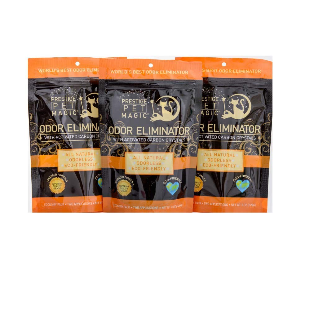 Prestige Pet Magic - Cat Litter Deodorizer - Odor Control Cat Litter -Activated Carbon Acts as Litter Odor Eliminator 3 Pack