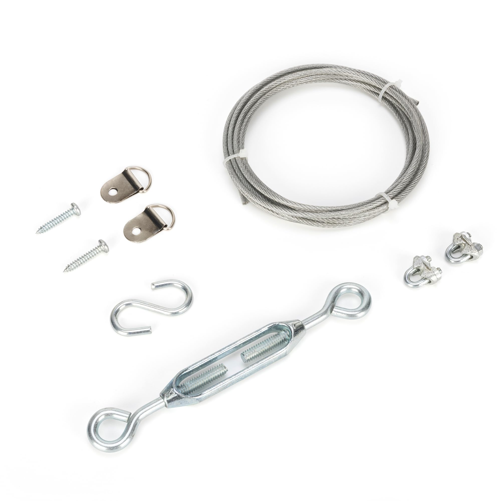 DURIGID Anti Sag Gate Kit D-Ring Fence Gate Kit, Gate Hardware Kit for Wood Fence Vinyl Iron Gates, Gate Anti Sag Kit Prevents Gate Sagging, Sliver, 1