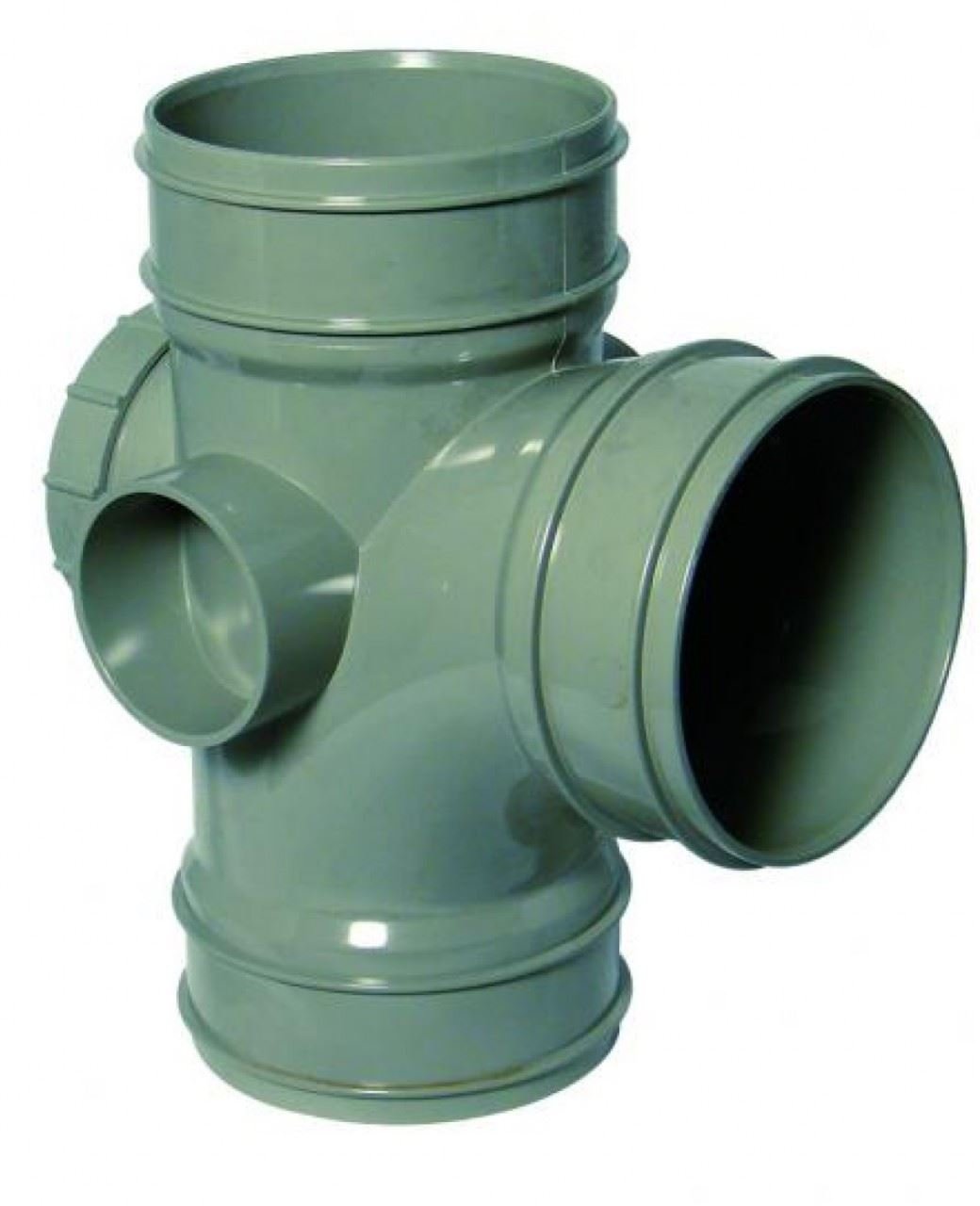 B&Q -  Solvent Weld Soil 92.5D Acc Branch Grey
