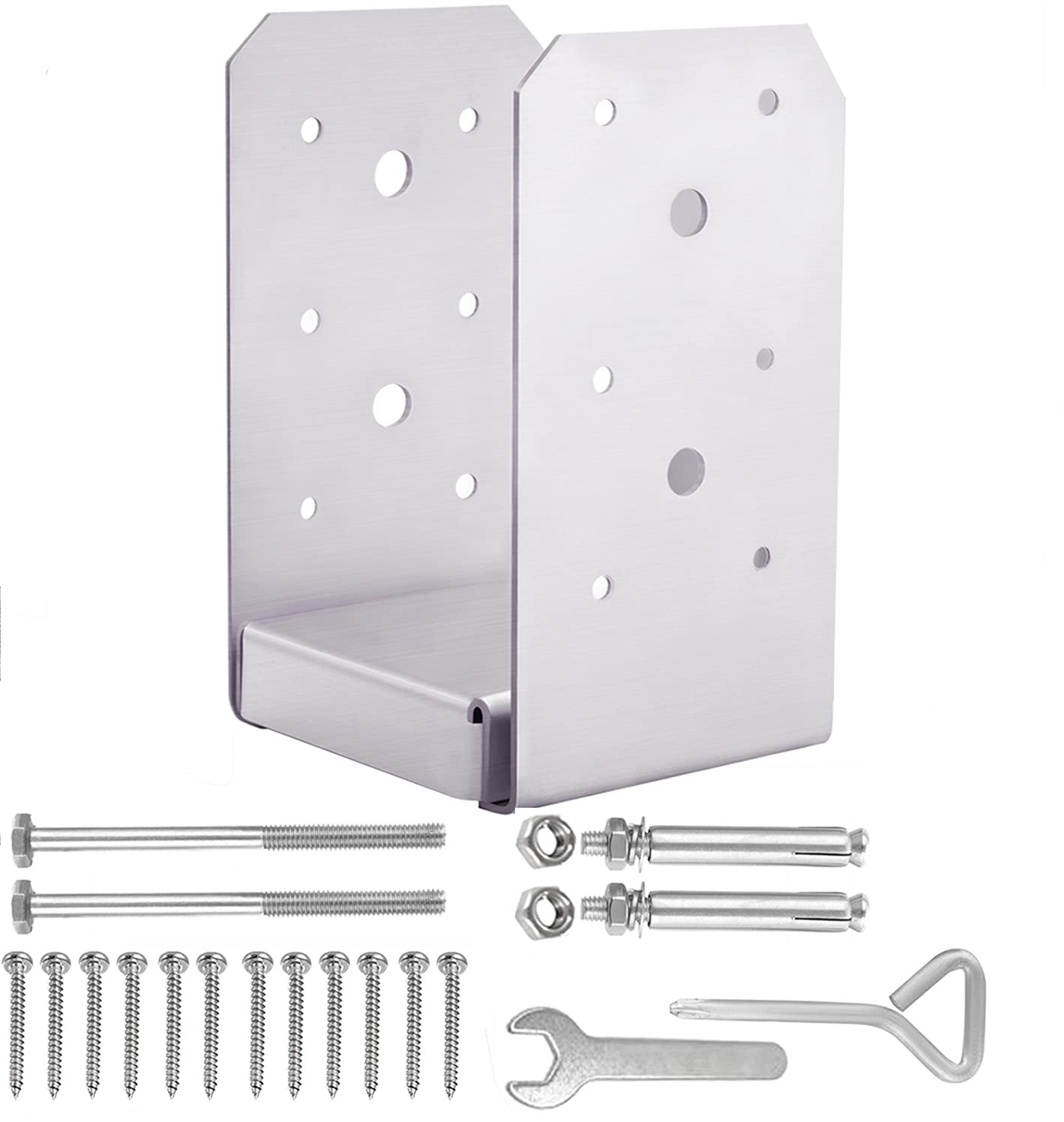 Buy SPACEEUP Post Base 4"x4" Post Anchor 1pcs Adjustable Post Base