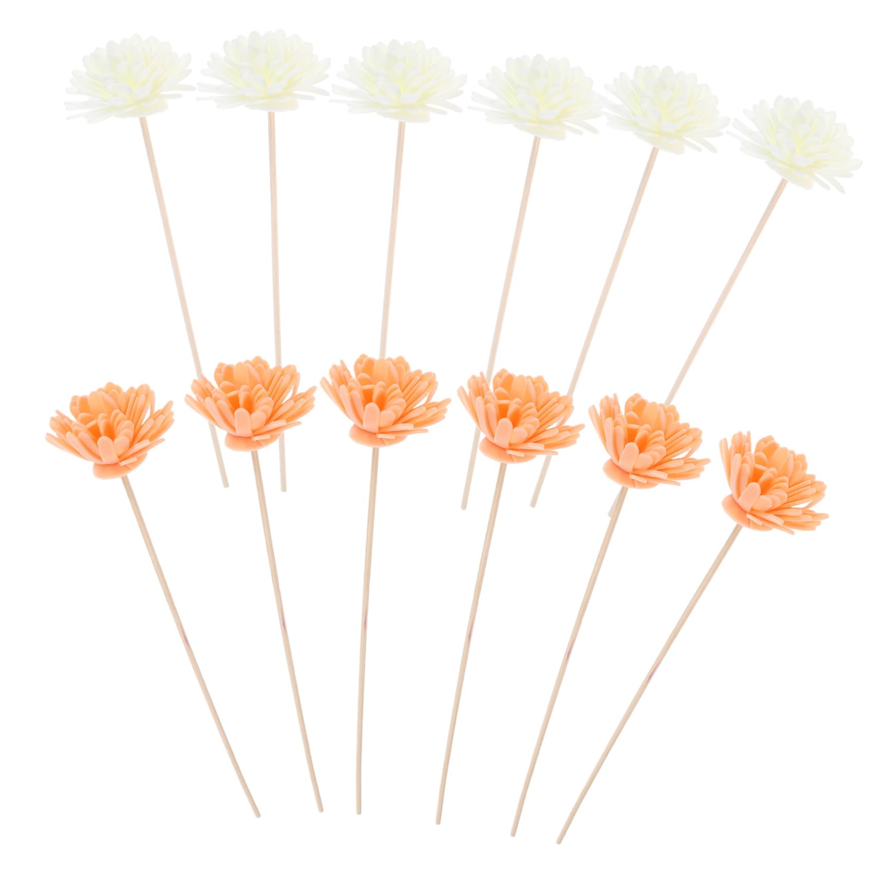 PartyKindom Thick Diffuser Sticks 12 Pack Reed Diffusers for Home Rattan Flower Reed Fragrance for Bathroom