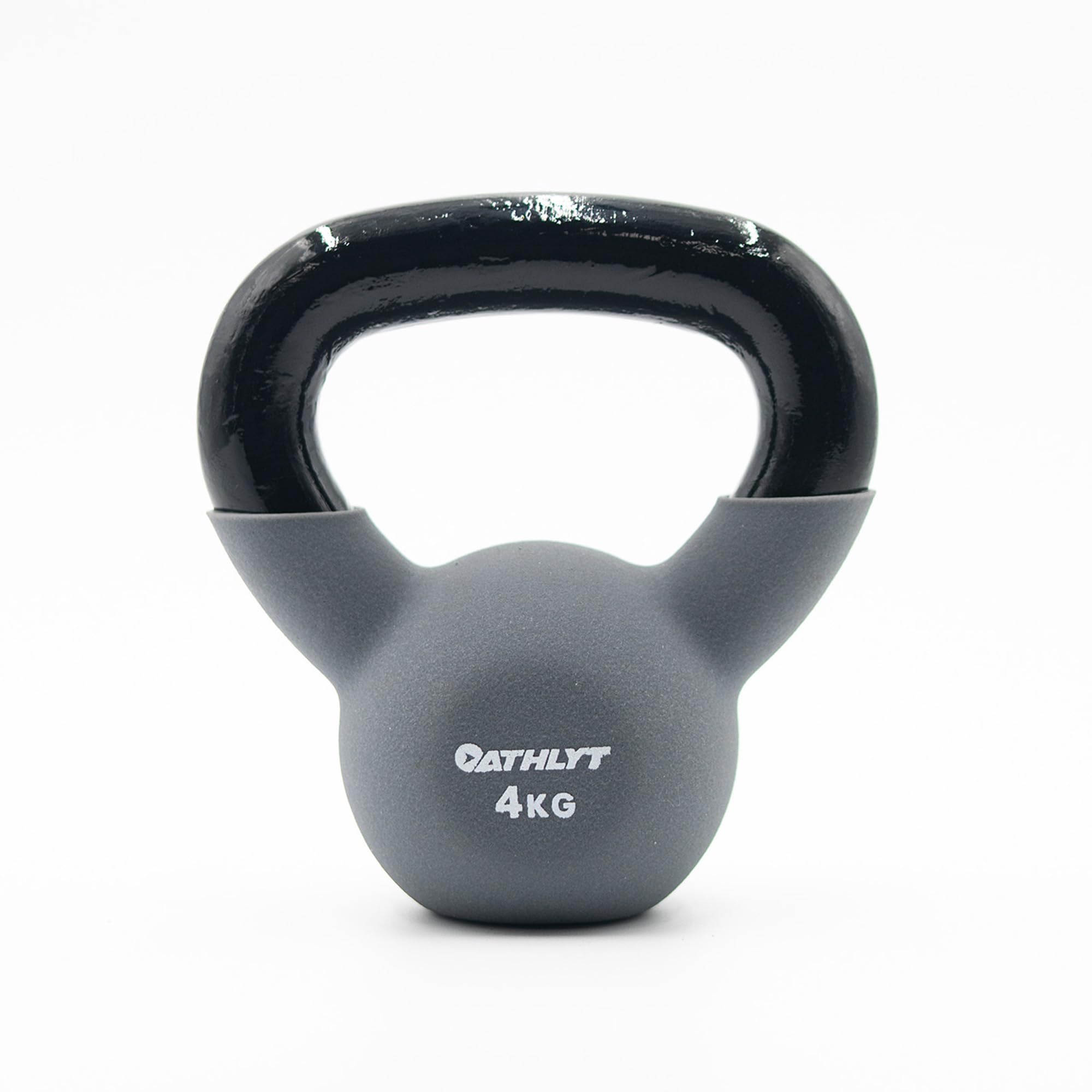 Athlyt Neoprene Kettlebell 4 kg, Grey