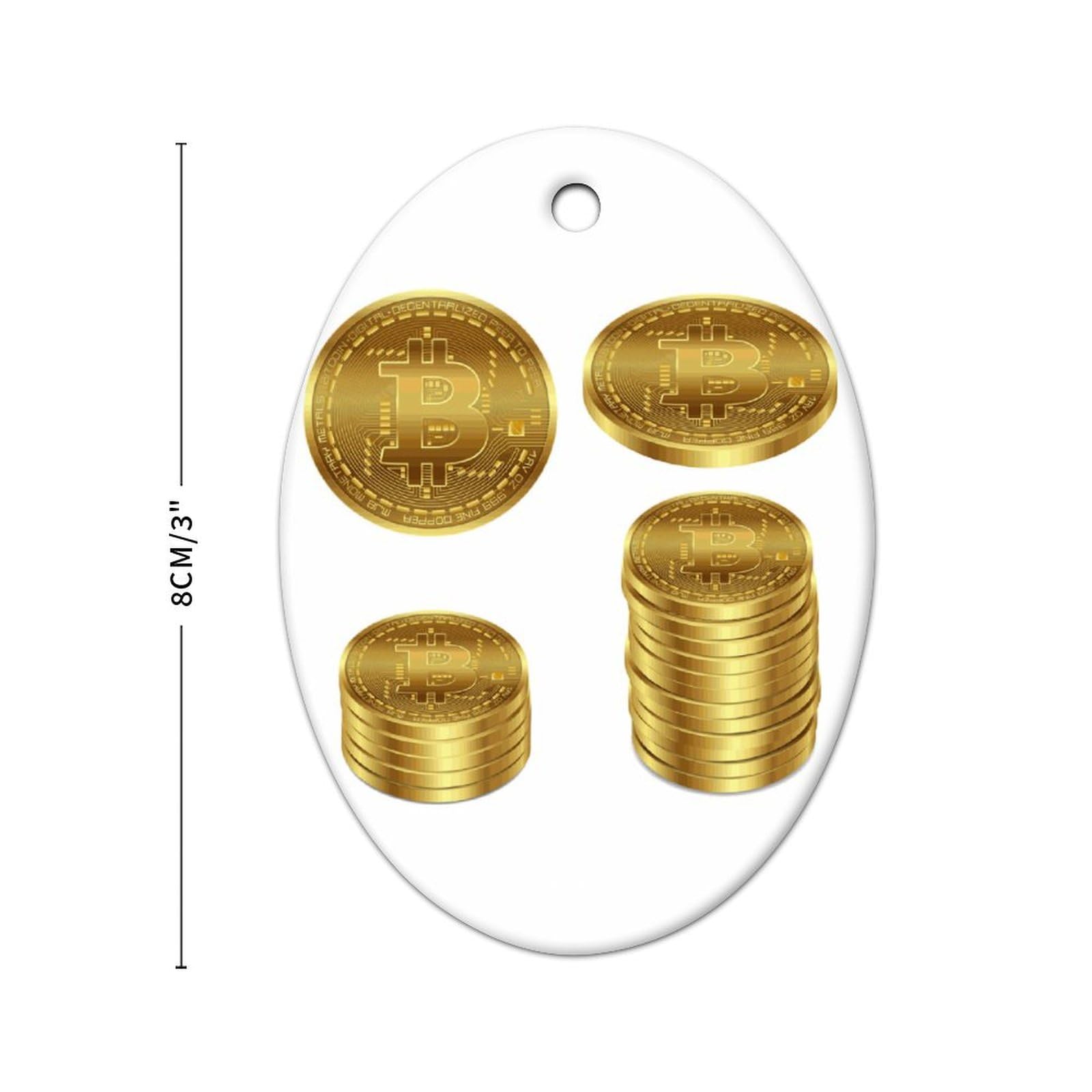 Amazon.com: Zyadsinoudor Bitcoin Christmas Porcelain Ornament Commercial  Bussiness Ceramic Keepsake Money Lover Fashion Wealth Theme Money Theme  Unique Holiday Decor for Couple Parents 3 Inch Double-Sided : Home & Kitchen