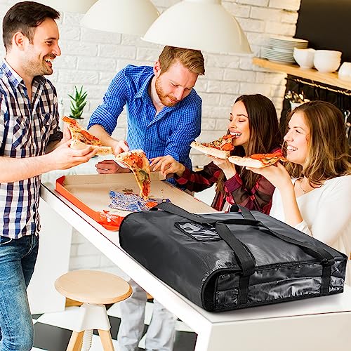 Deayou DE-BLACKPIZZABAG-20IN Pizza Bag, Pizza And Food Delivery Bag, Professional Thermal Pizza Warmer Bag thumb #6