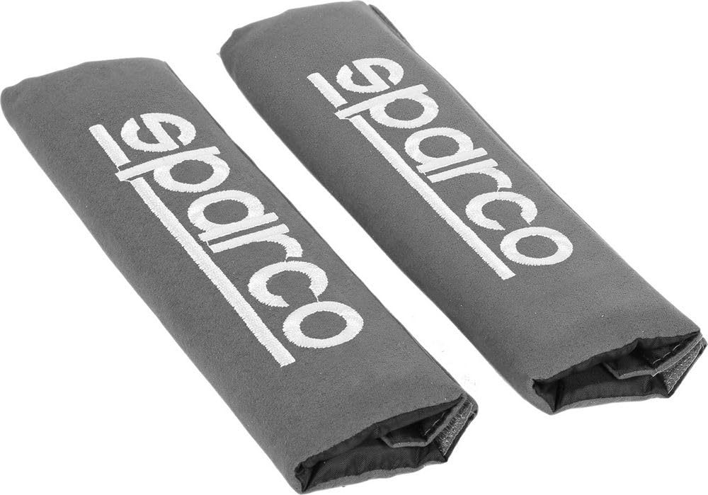 SPC1204GR Seat Belt Padding Protector Car Gray, 2 Units, Grigio