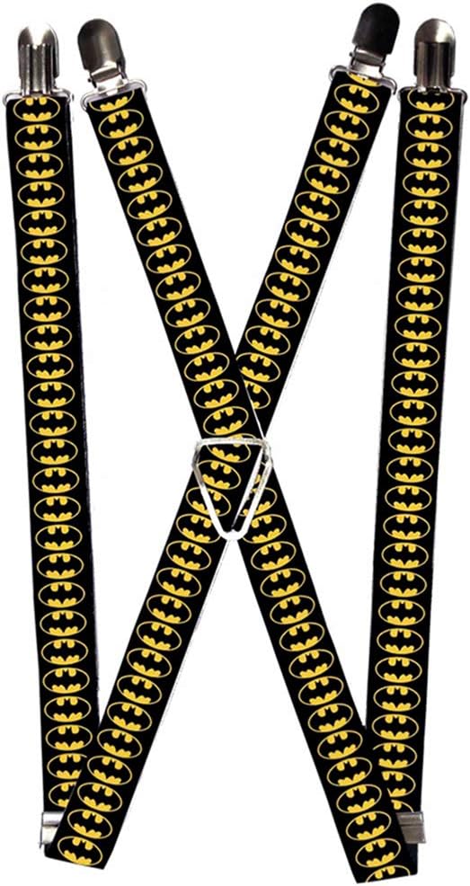Buckle-Down Suspenders - Bat Signal-2 Black/yellow/black Accessory