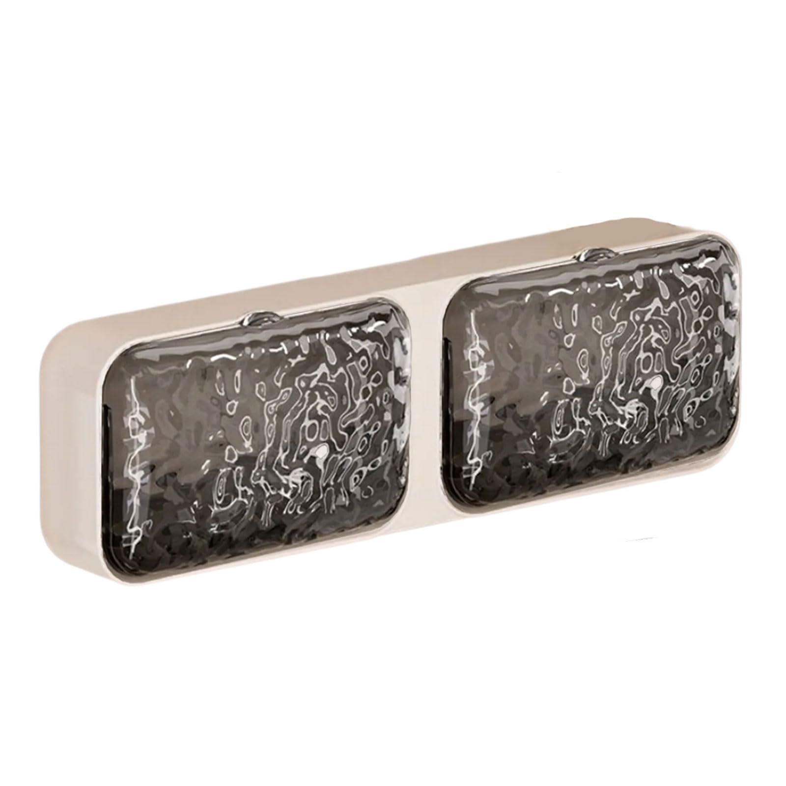 Soap Holder Wall Mounted Adhesive Shelf Soap with Drainage Rack Storage Bathroom Organizers Holder Double Drainage