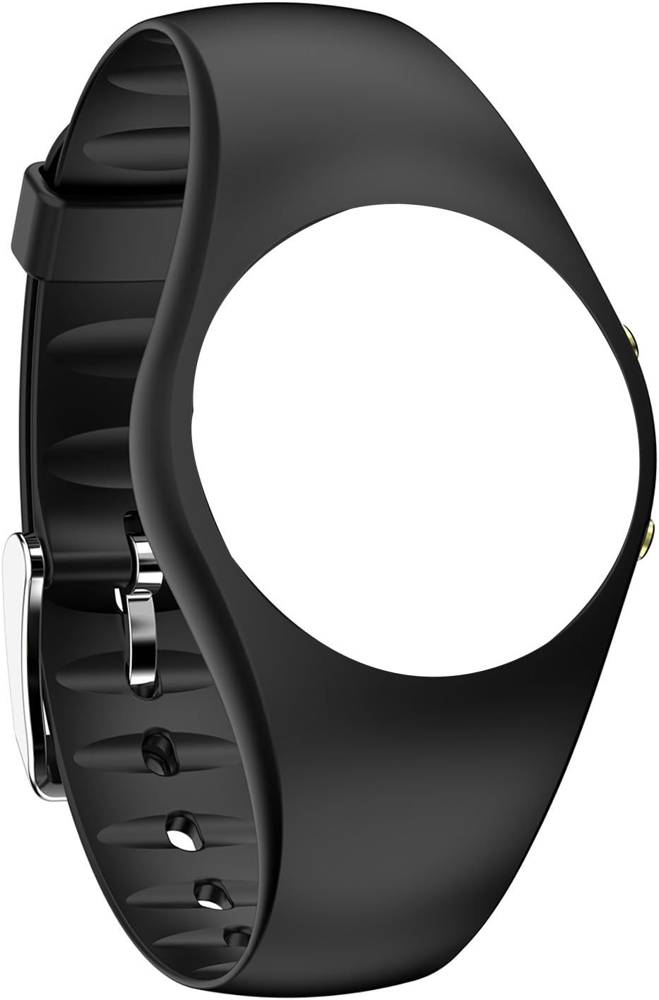 feifuns Replacement Band for Non-Bluetooth Swimming Watch Water-Resistant Pedometer Watch (Black)