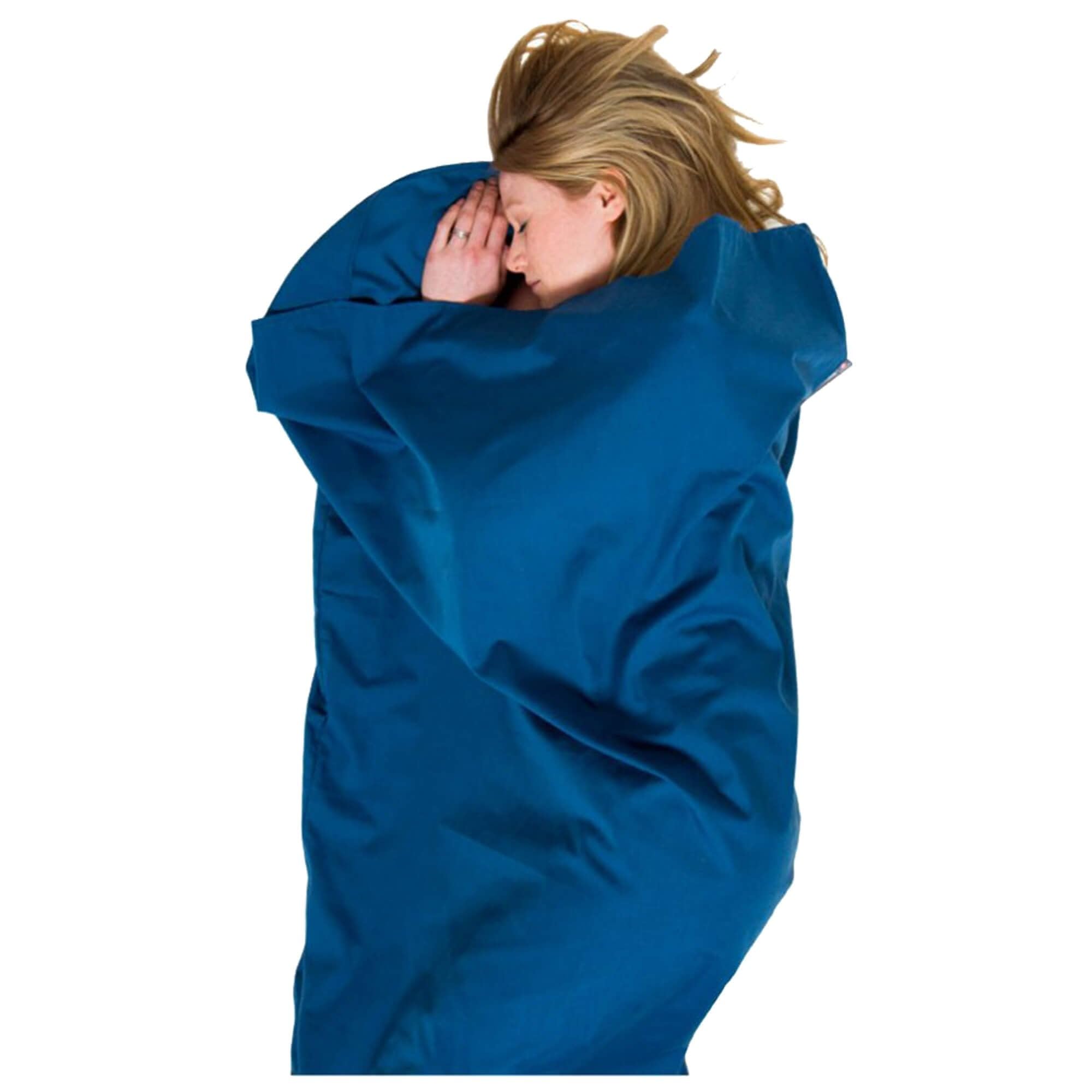 Lifeventure Polycotton Sleeping Bag Liner Lightweight Travel and Camping Sheet to Use Alone or to Add Warmth to Sleeping Bag