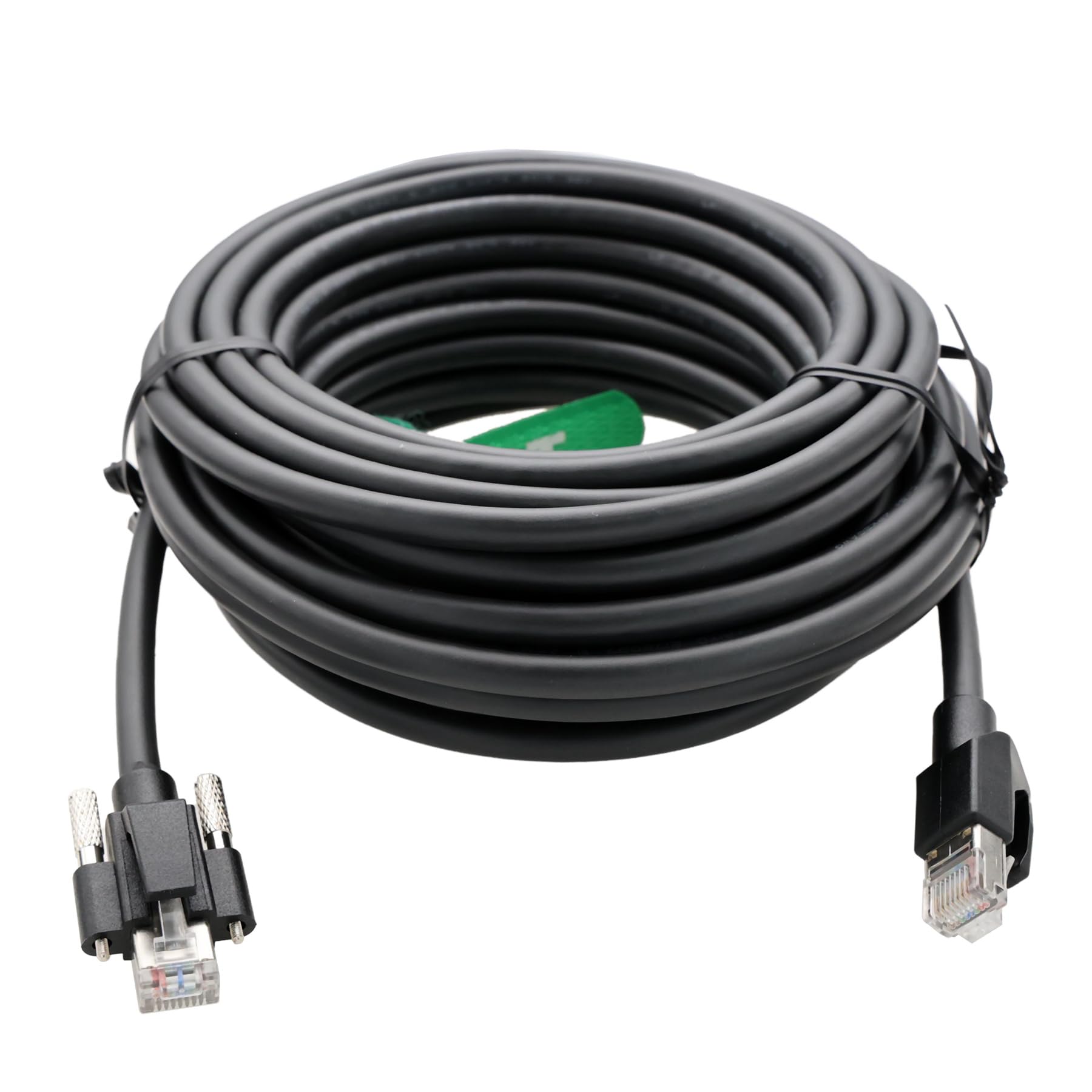 HangTon Cavo Gigabit Ethernet GigE CAT6A per Allied Vision Basler Baumer Cognex Dalsa HikRobot iDS Jai Imaging Camera a PC Vision System PC, bloccaggio orizzontale a RJ45, catena di trascinamento, PVC
