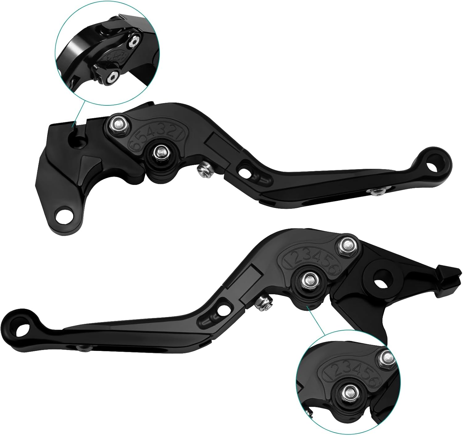 Motorcycle Folding Extendable Adjustable Clutch Brake Levers for CMX 500 Rebel500 Rebel300 CMX300 2017-2022(Black)