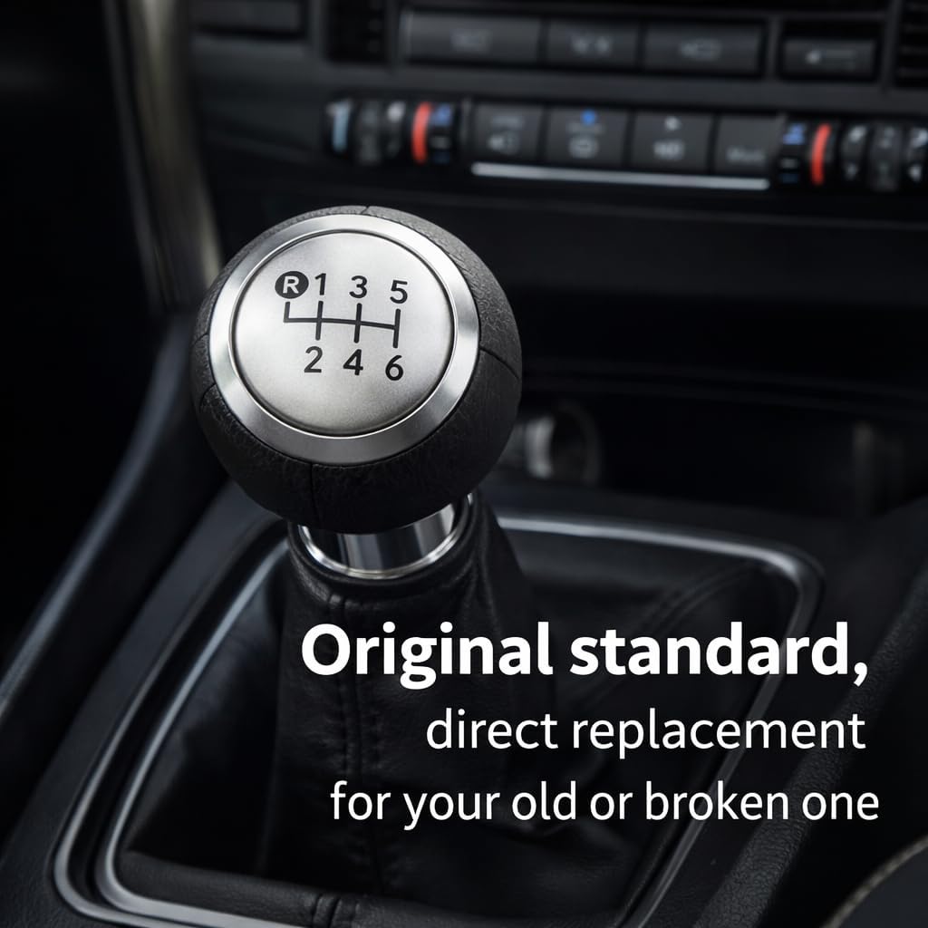 Car Gear Shift Knob, Car 6 Speed Gear Shift Knob Shift Lever Knob Head for 1.8MT AURIS AYGO