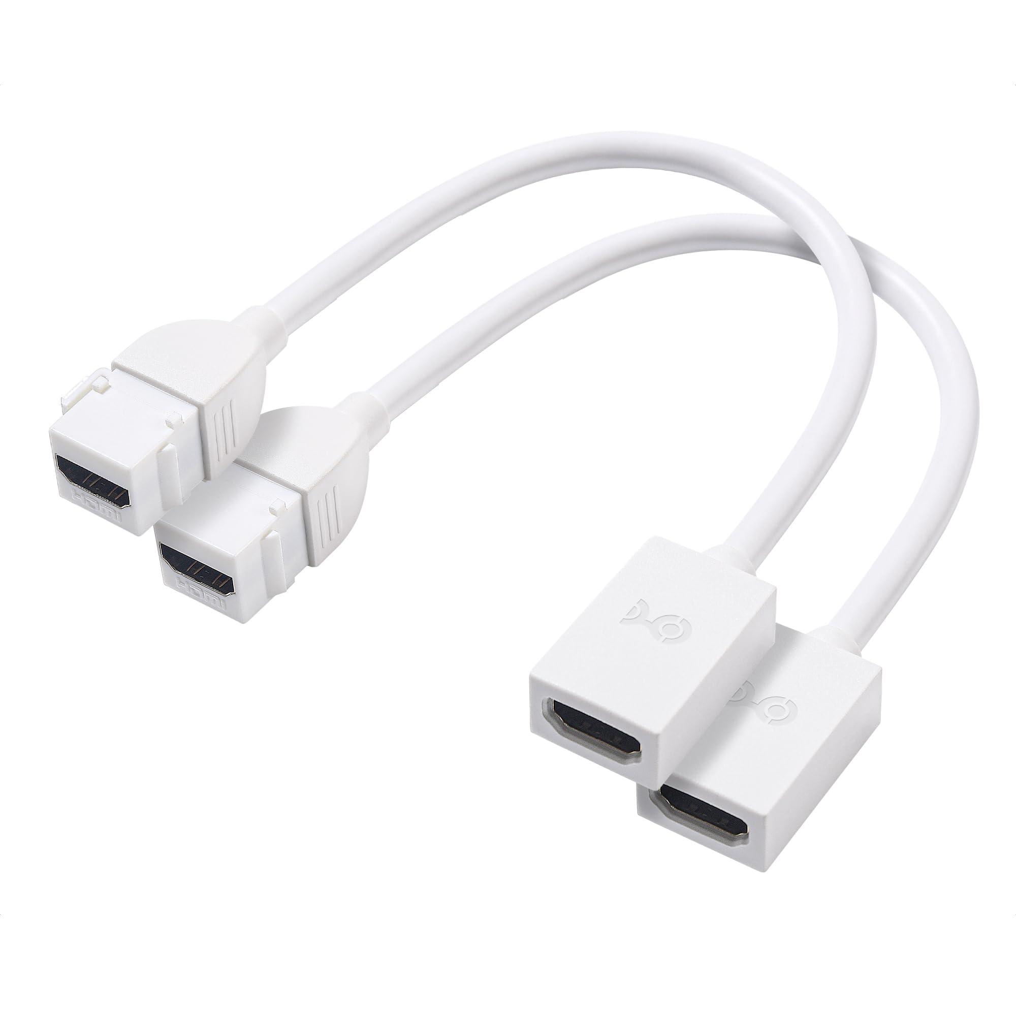 ホワイトプロジェクター USB HDMI Amazon.com: Cable Matters 2-Pack 48Gbps HDMI 2.1 Keystone Pigtail