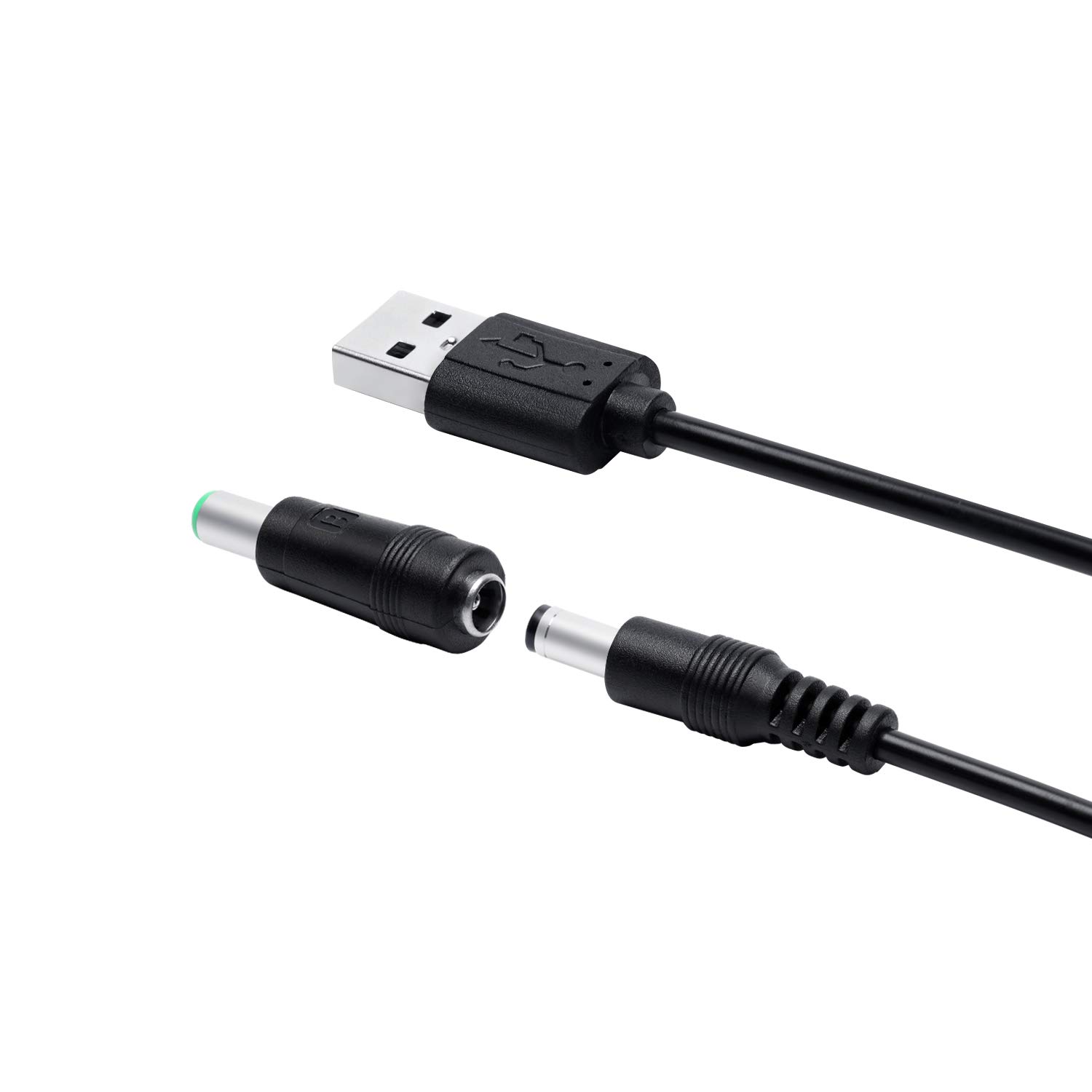 CYILPR Cavo di ricarica USB da 5 V a 5,5 x 2,1 mm, 3,5 mm, 4,0 mm, 4,8 mm, 6 ,4 mm, 5,5 x 2,5 mm, 6,3 mm, per router ventola LED