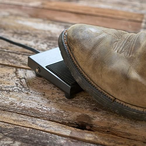 Miniatura 5 de LEM Productos 17811 Big Bite # 22 1HP Picadora de carne eléctrica de acero inoxidable y productos 724 Interruptor de pie, negro