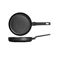 H&H All Blacks Padella in Alluminio con rivestimento Antiaderente Pfluon