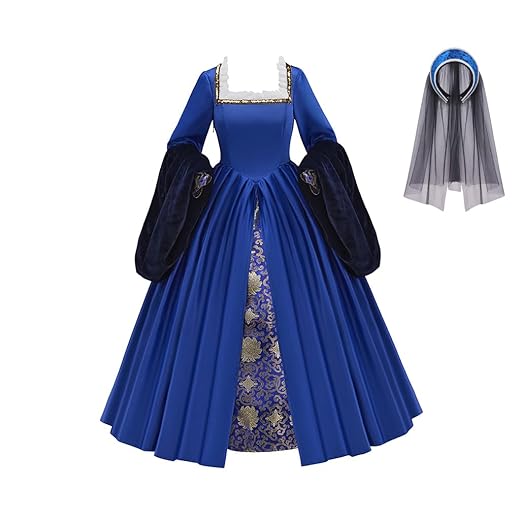 Anne Boleyn Dress Tudor Queen Cosplay Costume Renaissance Dress Elizabethan Ball Gown