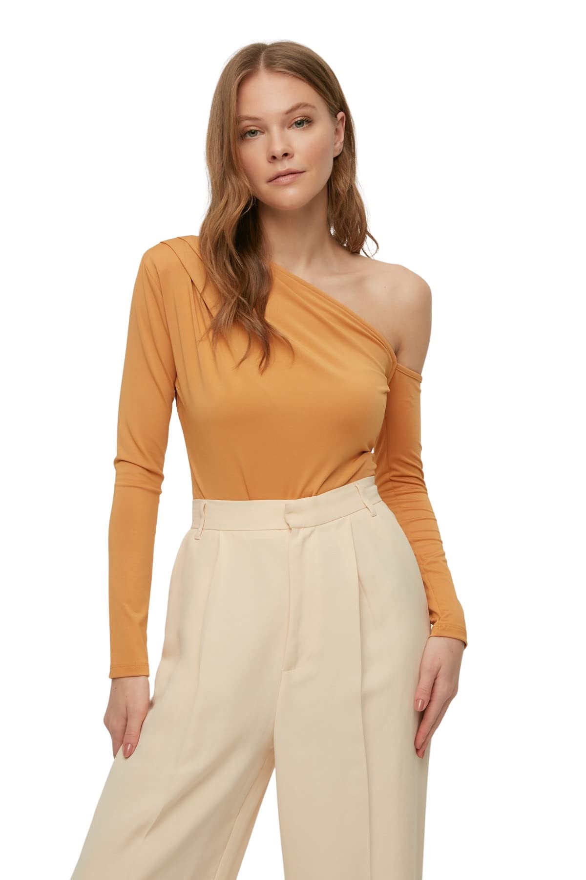 Trendyol Women Plain Middle Knit Bodysuit